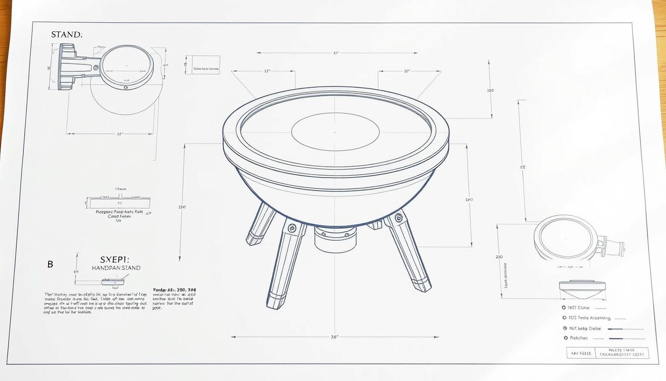 Créer son propre stand mural pour handpan fait maison